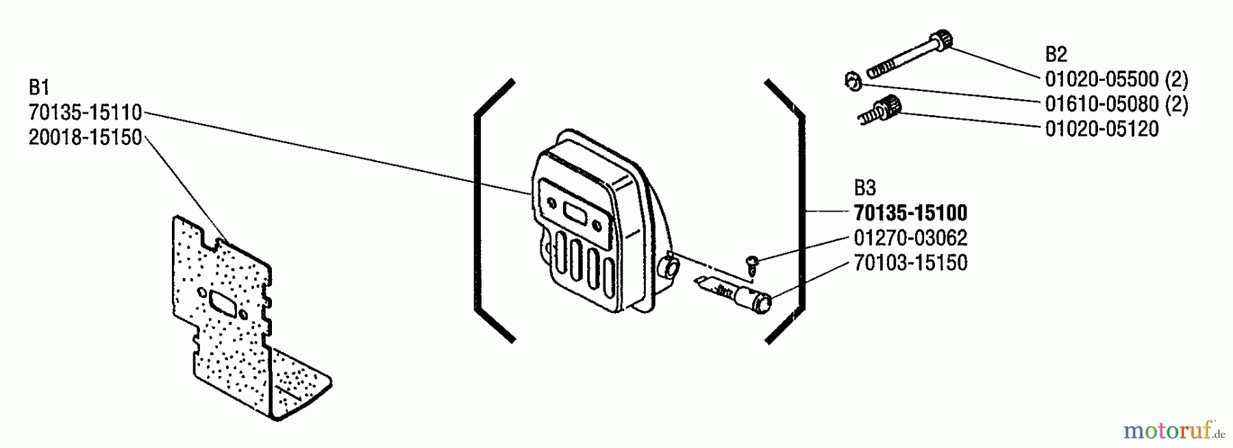 Shindaiwa Trimmer, Faden / Bürste T250 - Shindaiwa String Trimmer Muffler