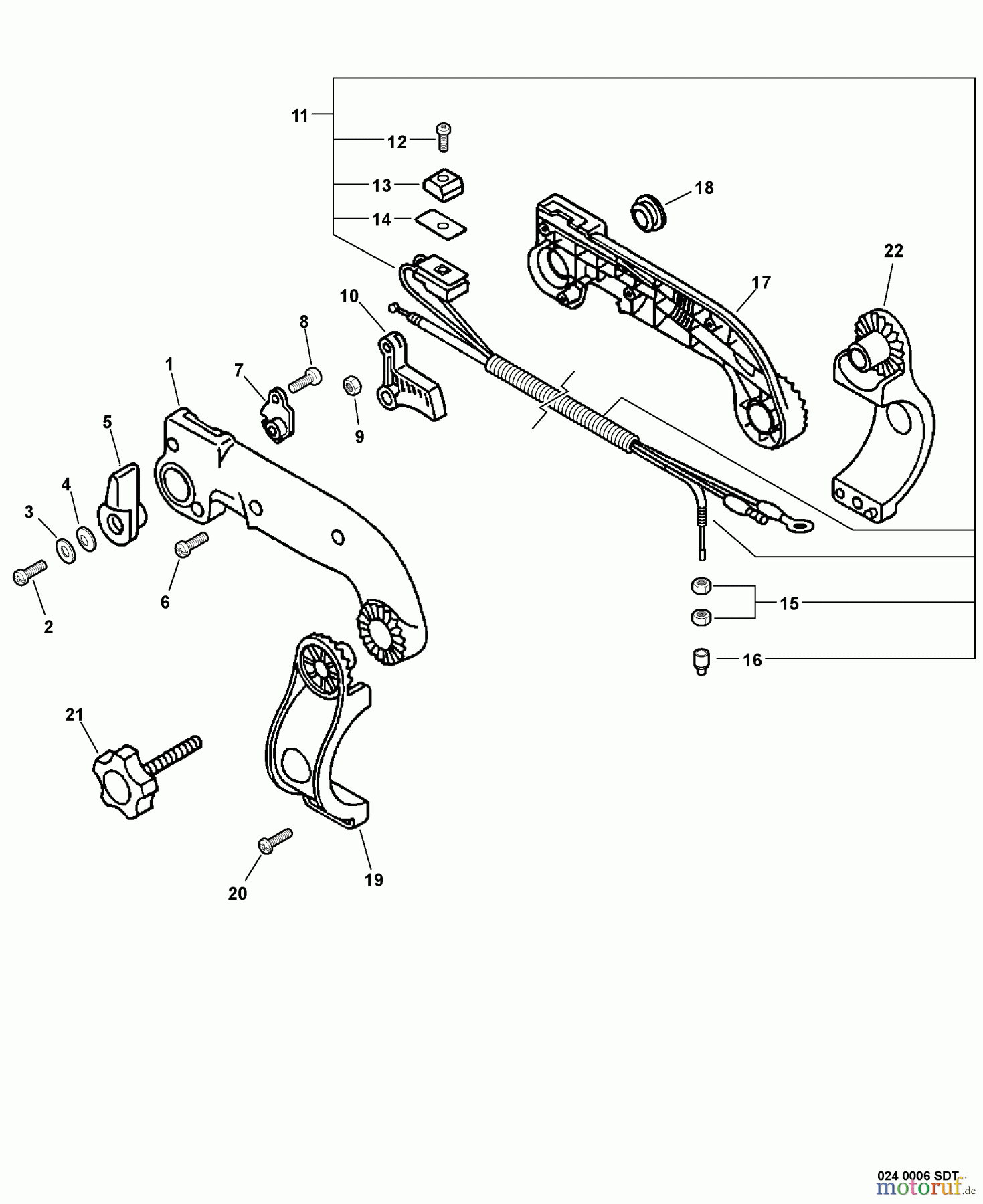 Shindaiwa Bläser / Sauger / Häcksler / Mulchgeräte EB633RT - Shindaiwa Back Pack Blower, S/N: P02511001001 - P02511999999 Tube Mount Throttle Control