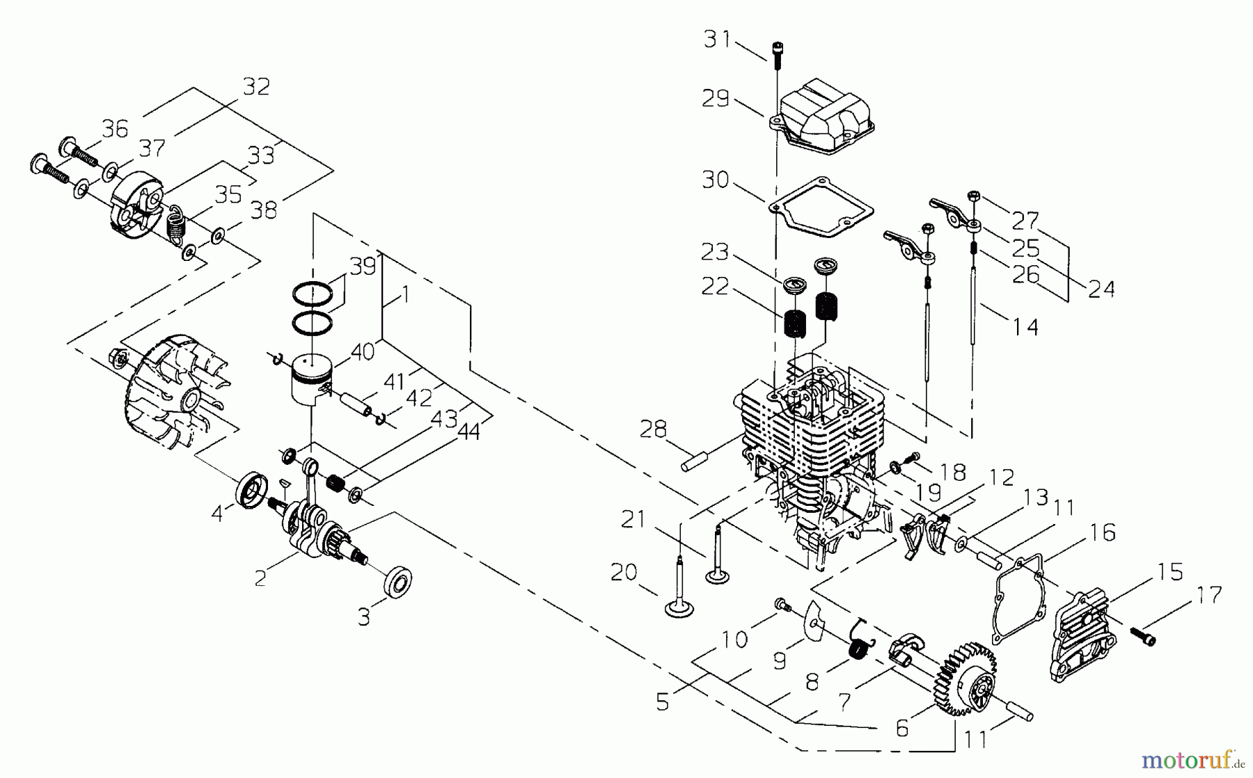  Shindaiwa Trimmer, Faden / Bürste T2510 - Shindaiwa String Trimmer Clutch, Crankshaft, Valve Train, Piston
