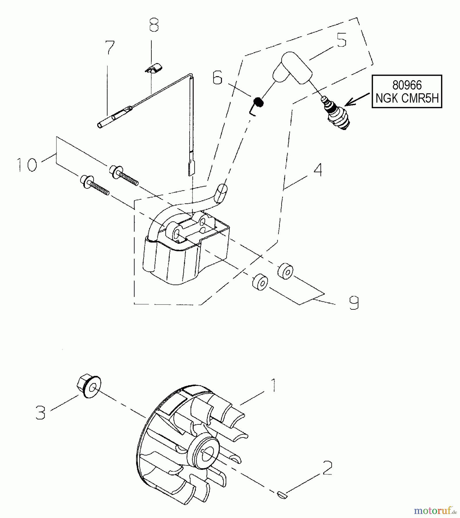  Shindaiwa Trimmer, Faden / Bürste T2510 - Shindaiwa String Trimmer Flywheel, Ignition