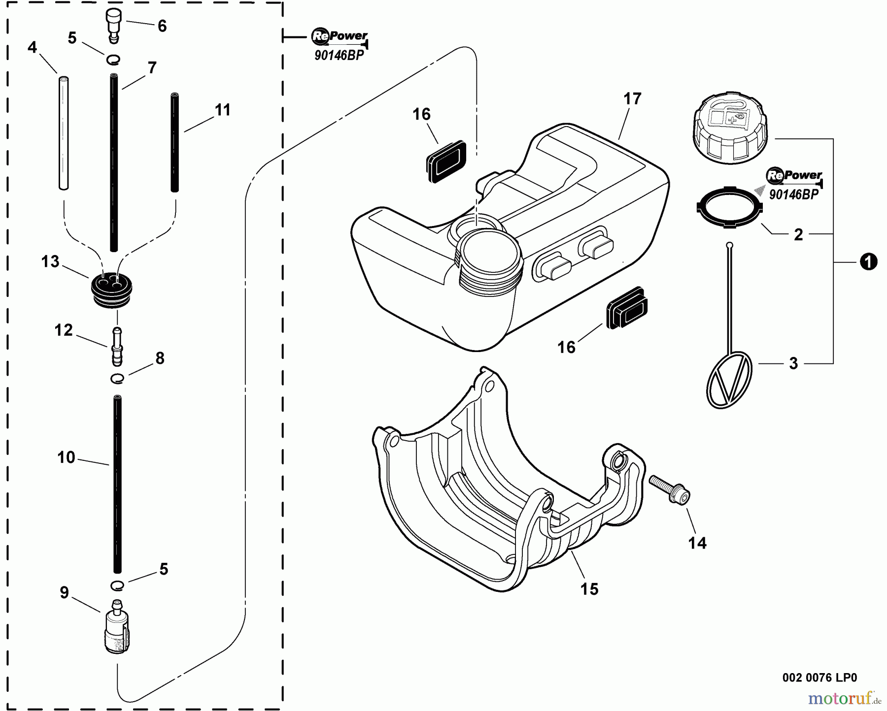 Shindaiwa Trimmer, Faden / Bürste M254 - Shindaiwa Multi-Tool, S/N: T12912001001 - T12912999999 Fuel System S/N: T12912002873 - T12912999999
