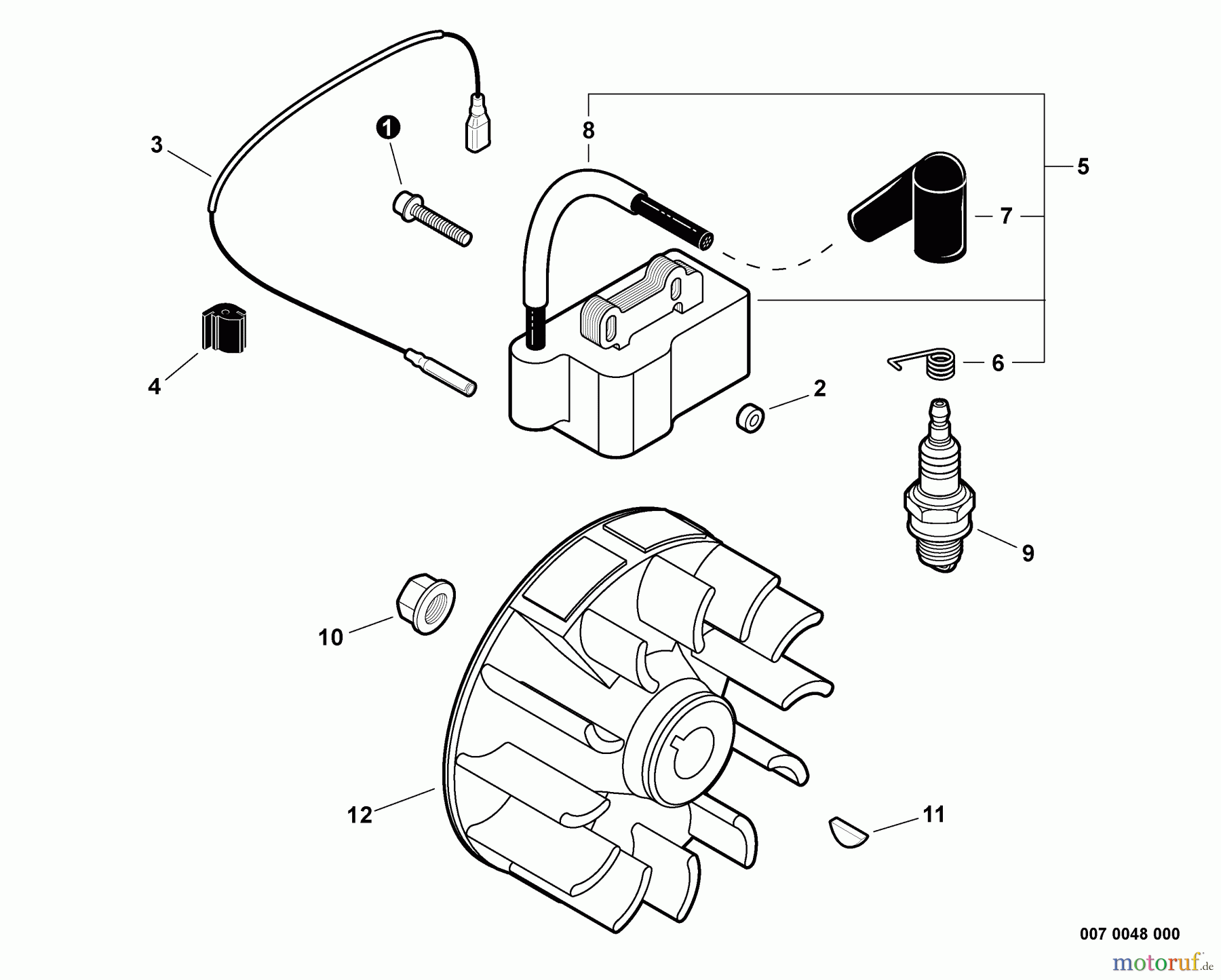  Shindaiwa Kantenschneider LE254 - Shindaiwa Hand Held Edger, S/N: T13413001001 - T13413999999 Ignition