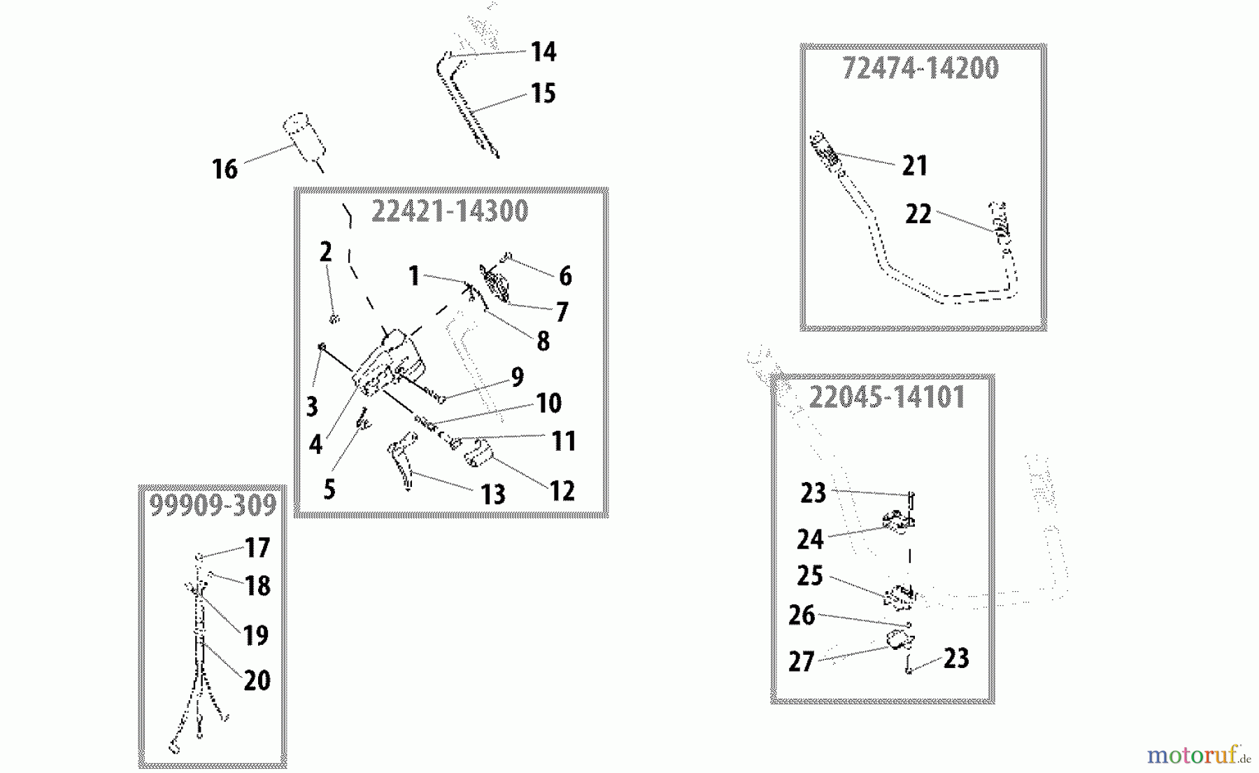 Shindaiwa Trimmer, Faden / Bürste T260B - Shindaiwa String Trimmer Throttle Lever (2)