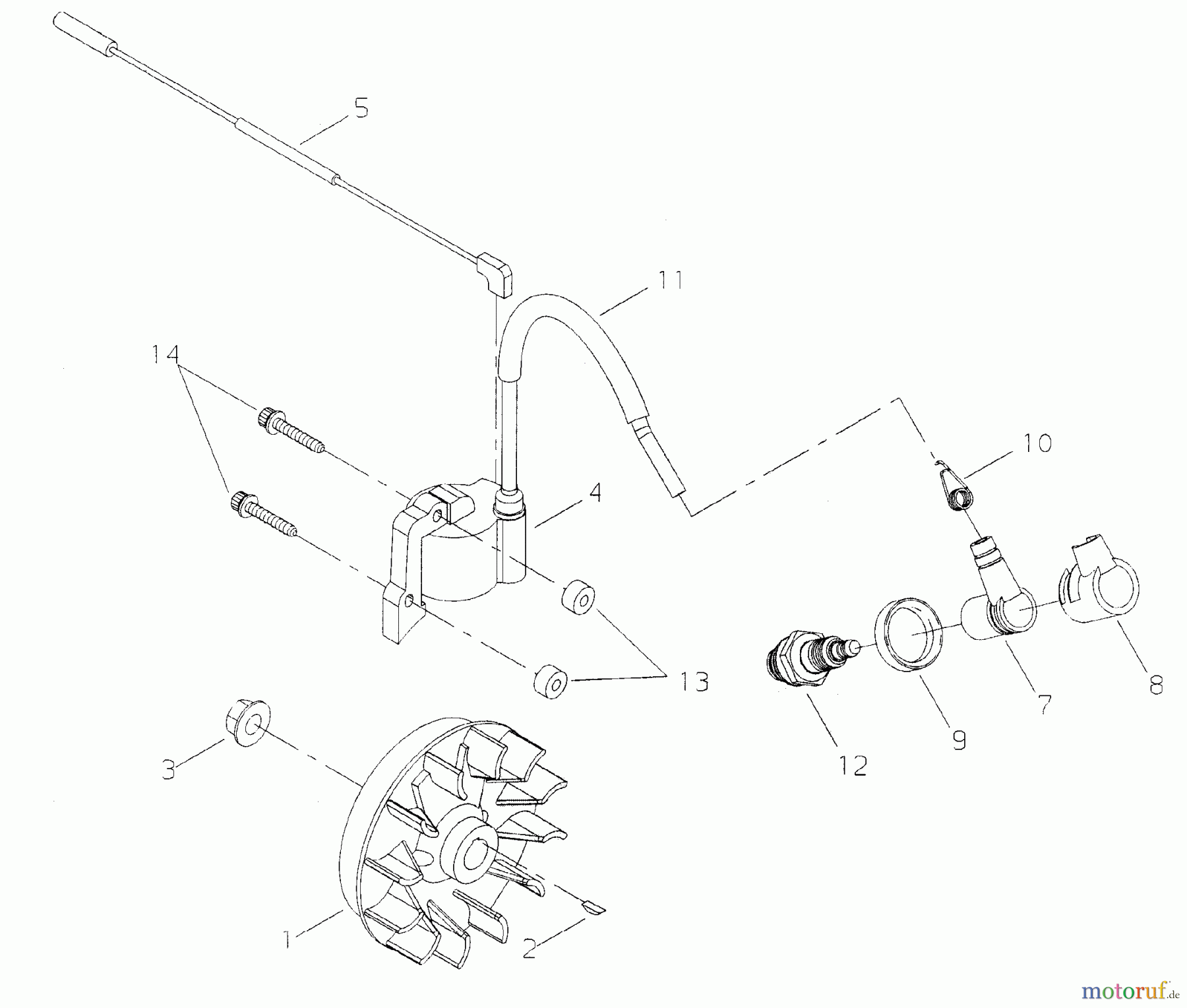 Shindaiwa Trimmer, Faden / Bürste T261B - Shindaiwa String Trimmer Flywheel, Ignition