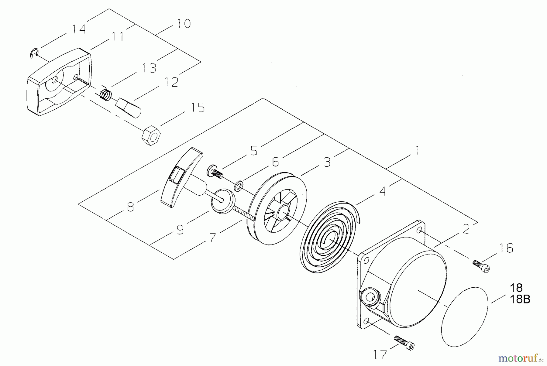 Shindaiwa Trimmer, Faden / Bürste T261B - Shindaiwa String Trimmer Starter