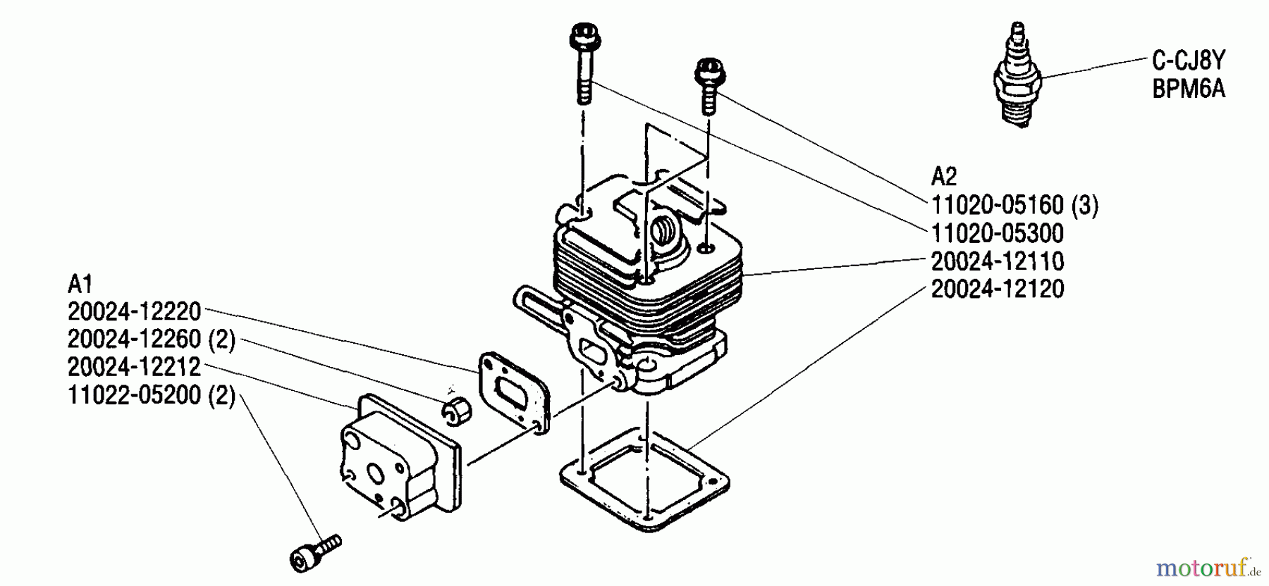  Shindaiwa Trimmer, Faden / Bürste T27 - Shindaiwa String Trimmer Cylinder