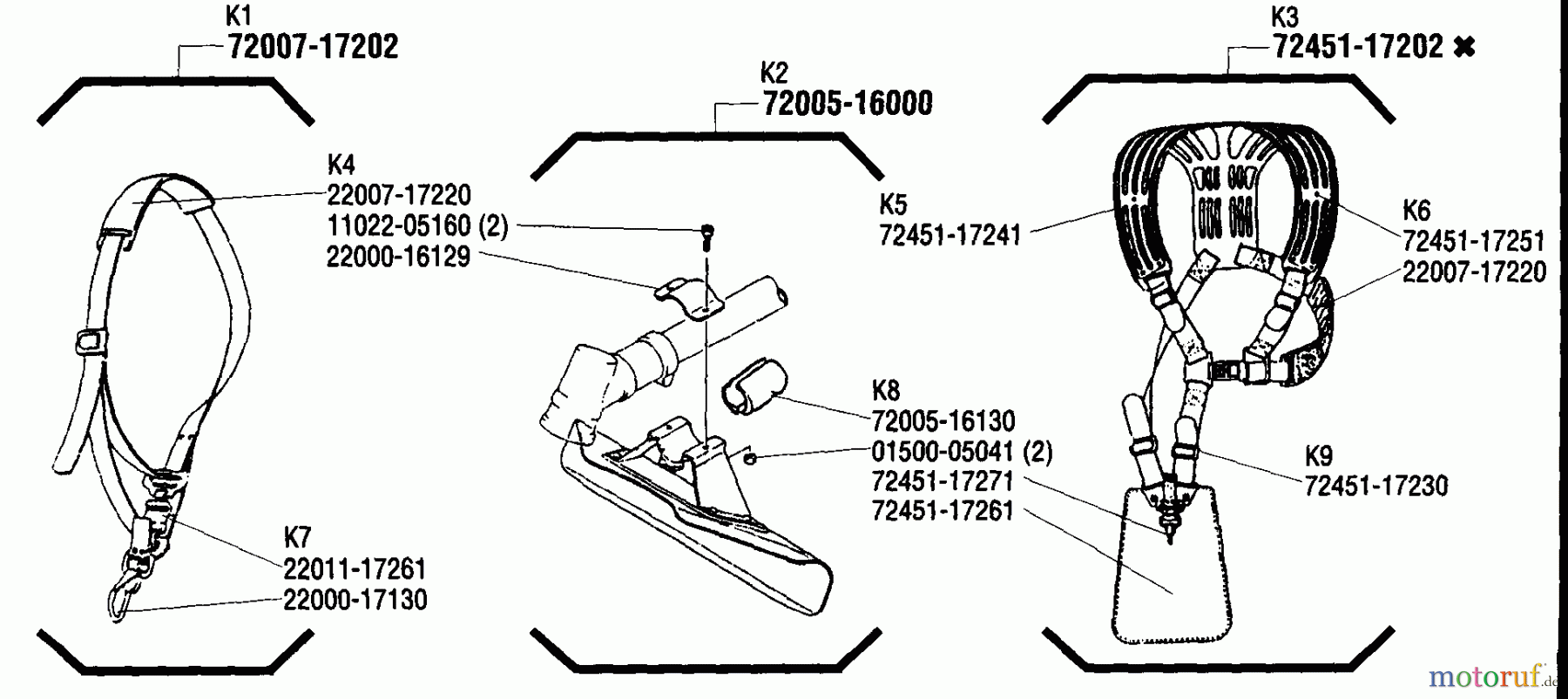 Shindaiwa Trimmer, Faden / Bürste T27 - Shindaiwa String Trimmer Guard, Harness