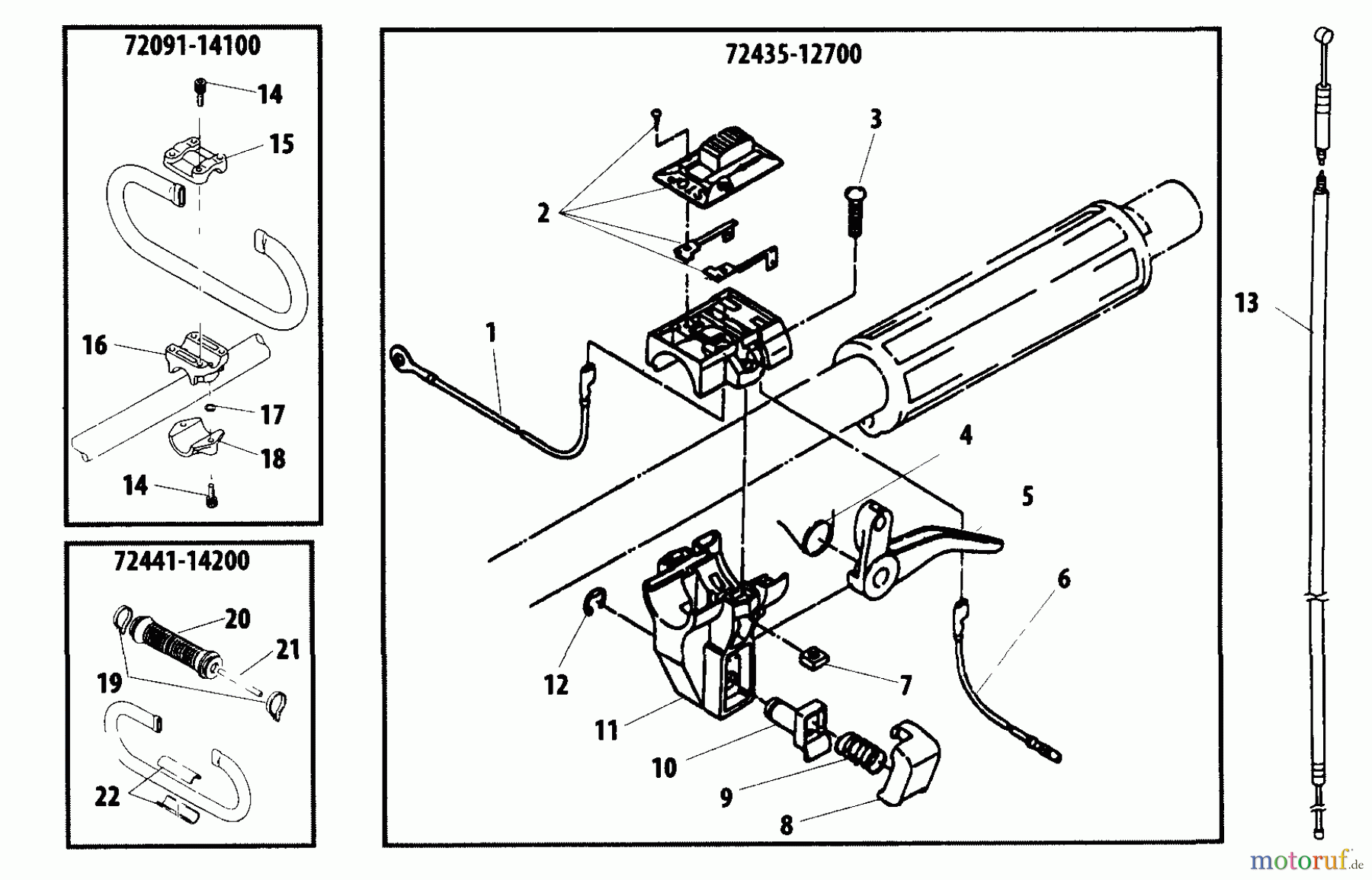 Shindaiwa Trimmer, Faden / Bürste T270 - Shindaiwa String Trimmer Throttle Lever