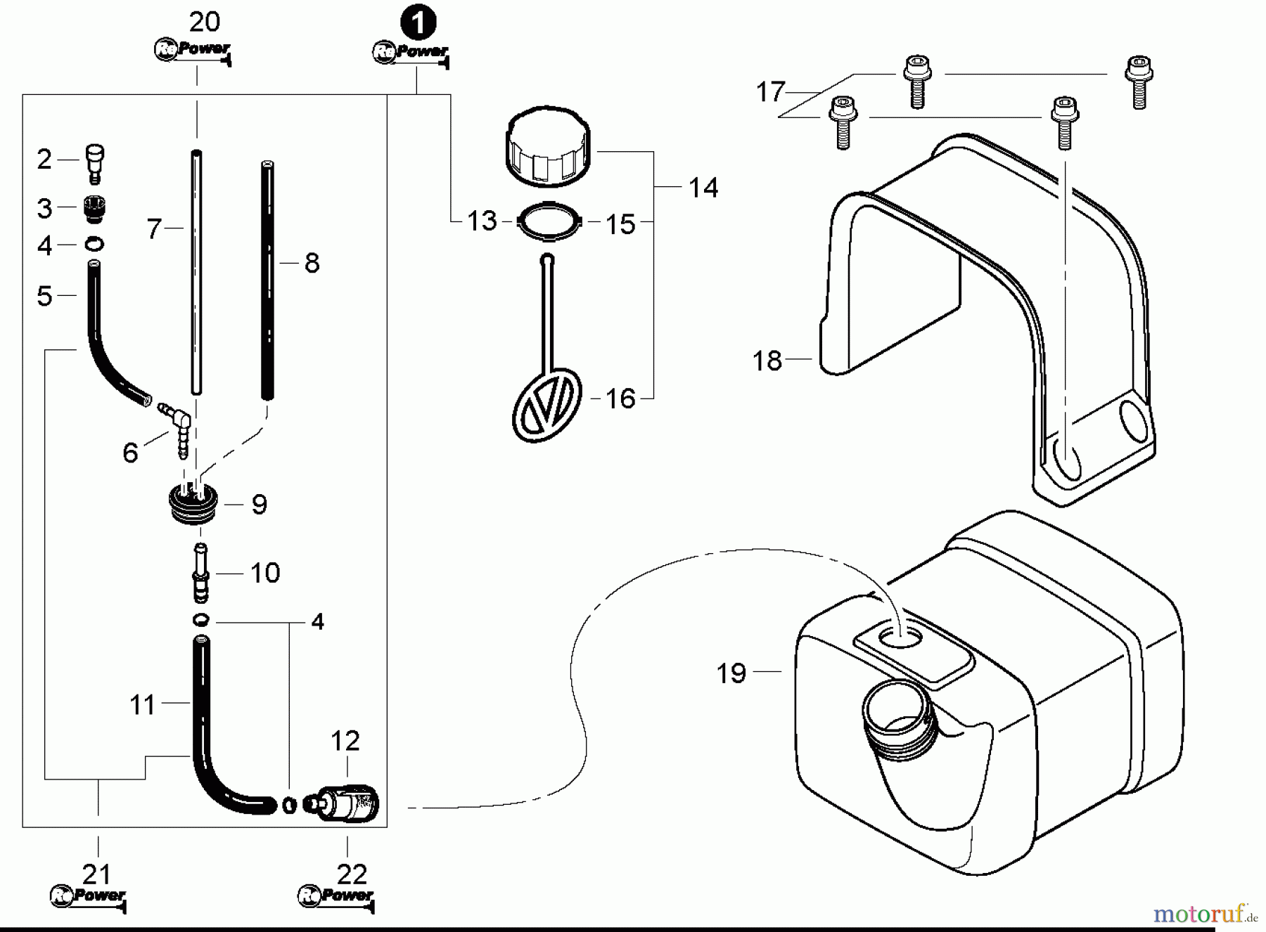Shindaiwa Bläser / Sauger / Häcksler / Mulchgeräte EB633RT - Shindaiwa Back Pack Blower, Fuel System