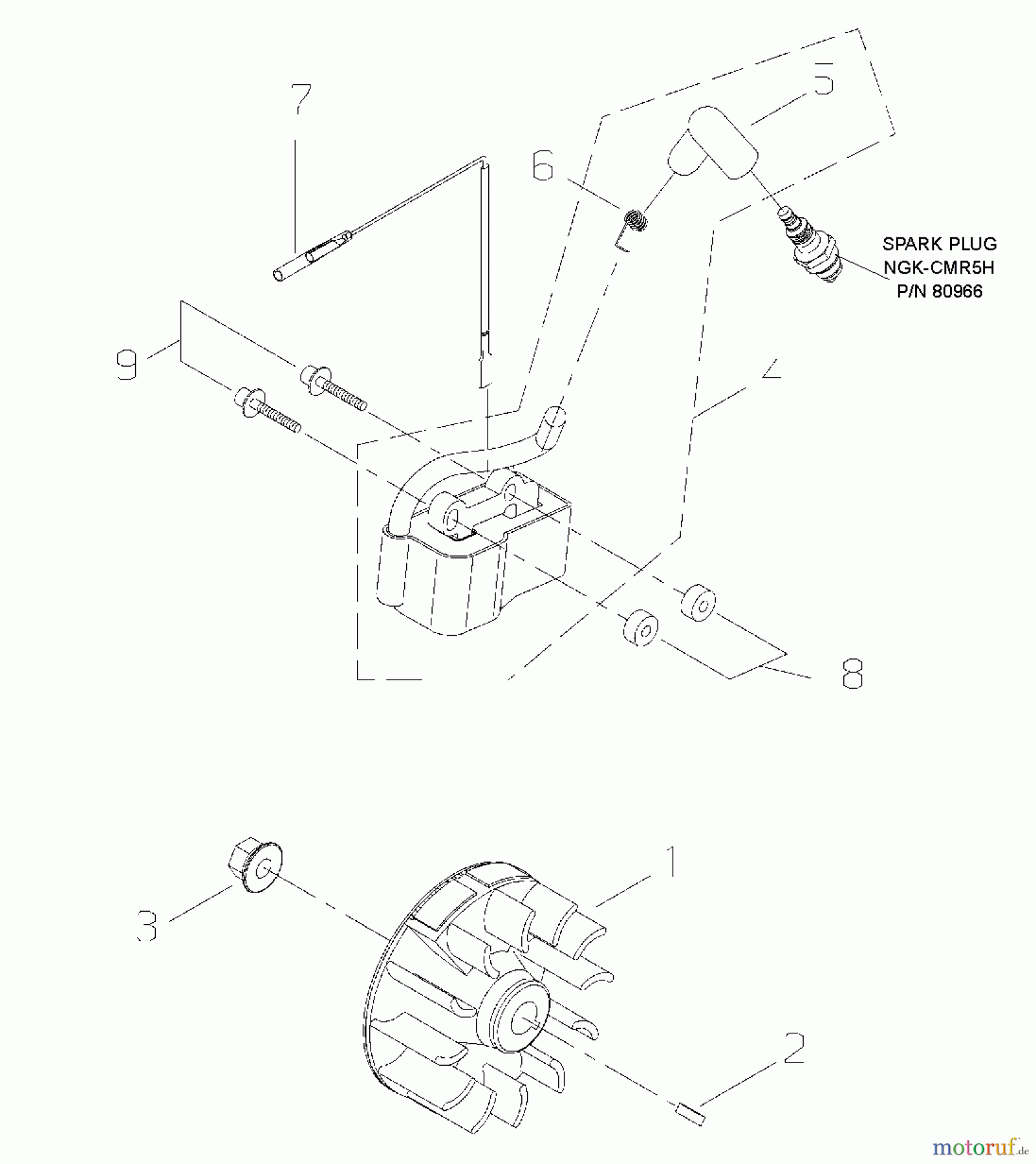 Shindaiwa Trimmer, Faden / Bürste T3410 - Shindaiwa String Trimmer Ignition Coil/Flywheel