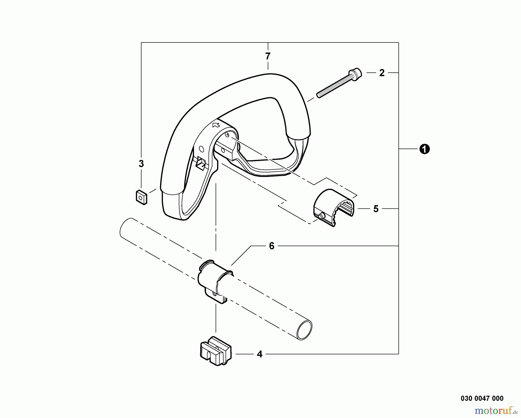 Shindaiwa Trimmer, Faden / Bürste T254 - Shindaiwa String Trimmer, S/N: T10311001001 - T10311999999 Front Handle