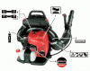 Shindaiwa EB633RT - Back Pack Blower, Ersatzteile Labels
