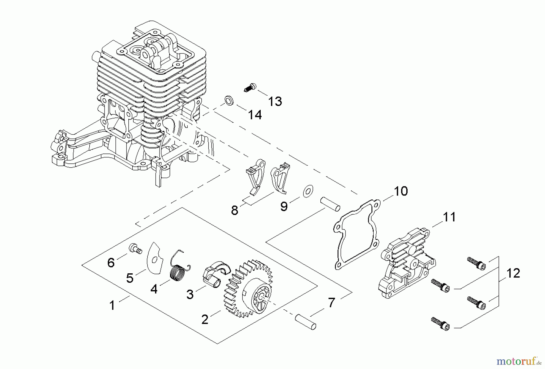 Shindaiwa Wasserpumpen GP344 - Shindaiwa Water Pump, S/N: T15912001001 - T15912999999 Cam Gear