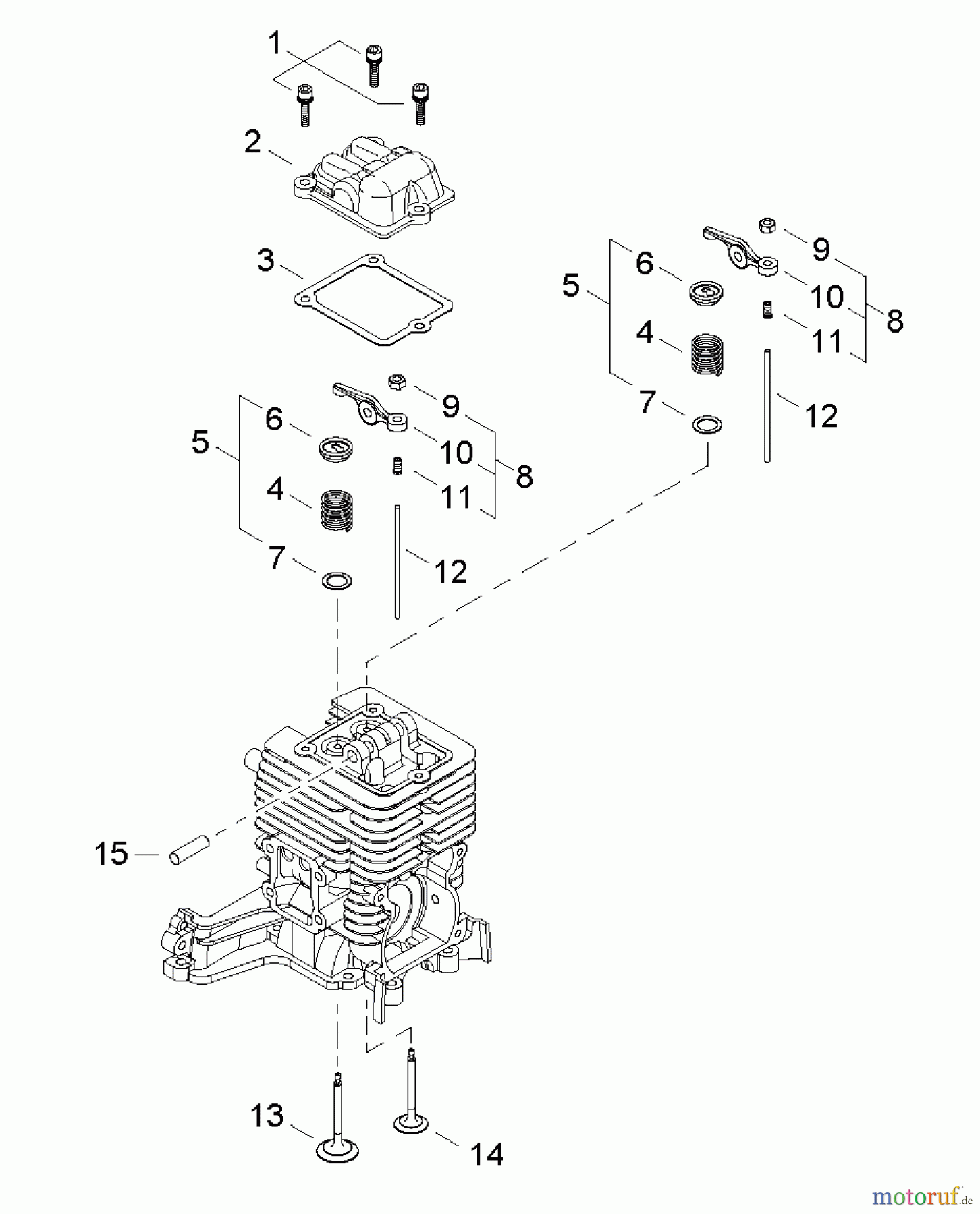 Shindaiwa Wasserpumpen GP344 - Shindaiwa Water Pump, S/N: T16113001001 - T16113999999 Valve Train
