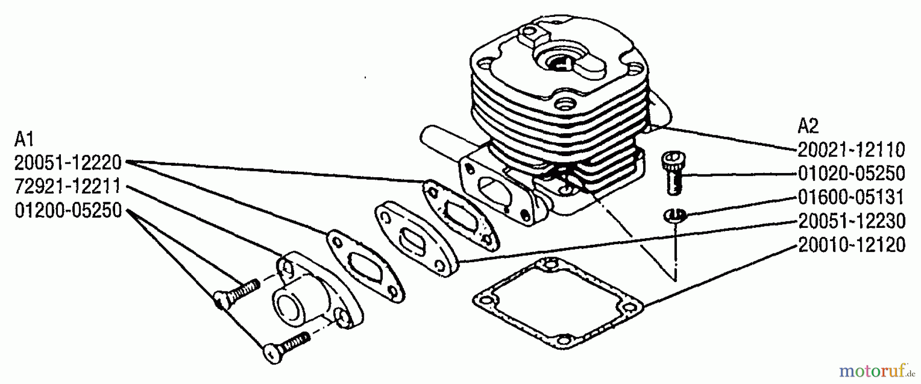 Shindaiwa Wasserpumpen GP45 - Shindaiwa Water Pump Cylinder