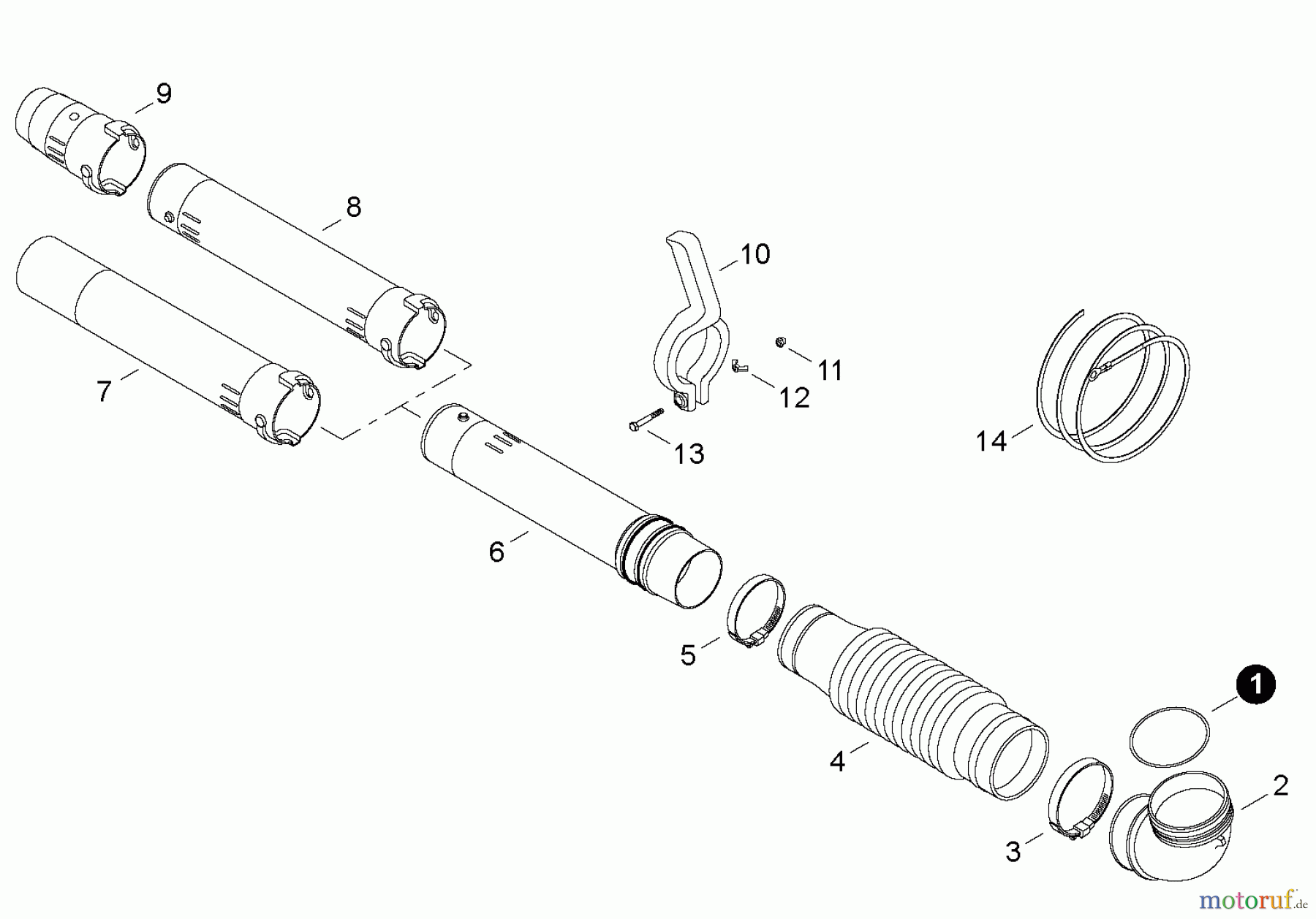 Shindaiwa Bläser / Sauger / Häcksler / Mulchgeräte EB802 - Shindaiwa Back Pack Blower, Tubes