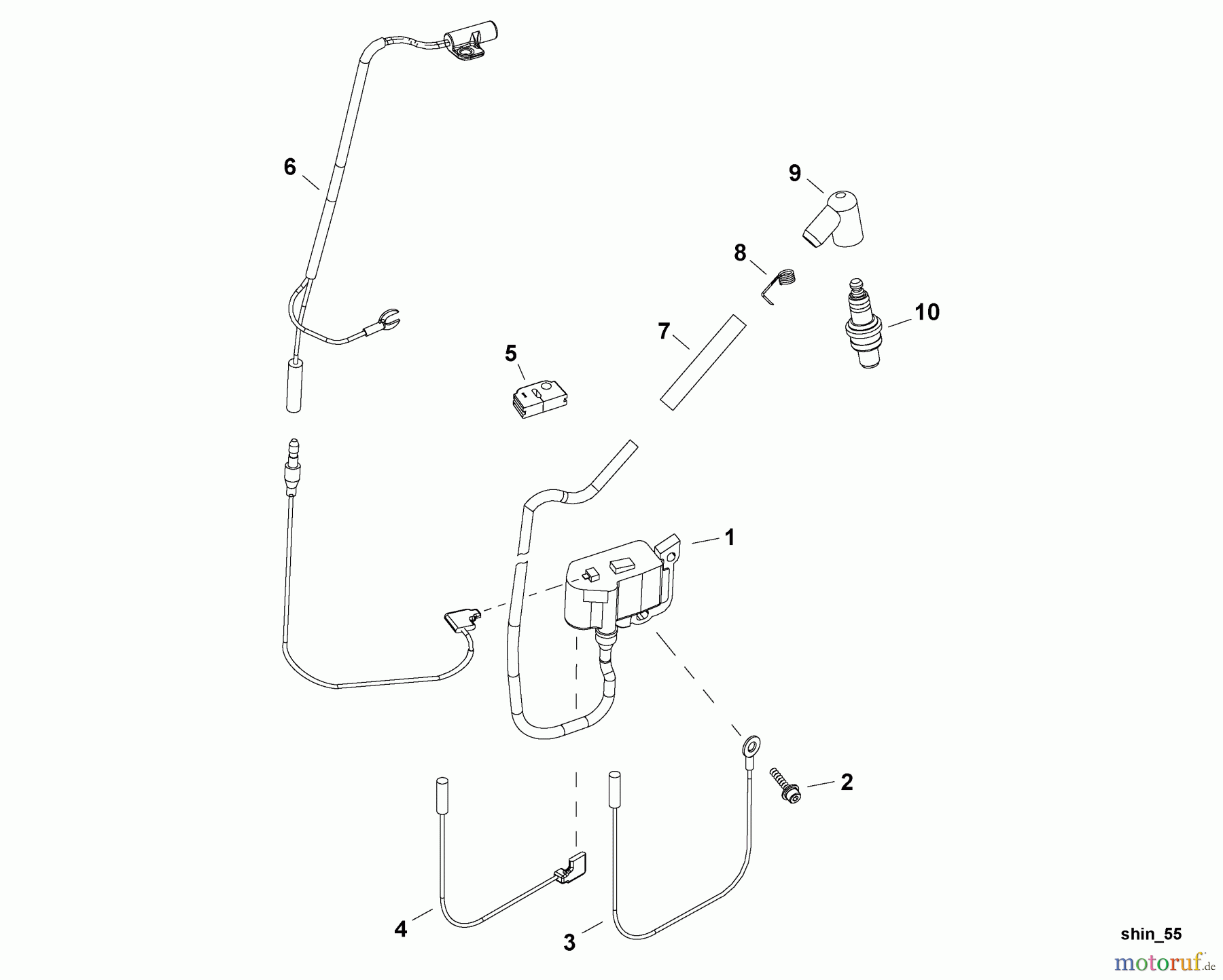 Shindaiwa Bläser / Sauger / Häcksler / Mulchgeräte EB854 - Shindaiwa Back Pack Blower, S/N: T14313001001 - T14313999999 Ignition