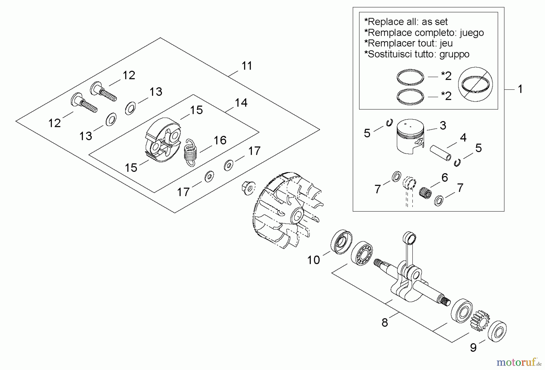Shindaiwa Kantenschneider LE2510 - Shindaiwa Hand Held Edger Clutch Shoe, Piston