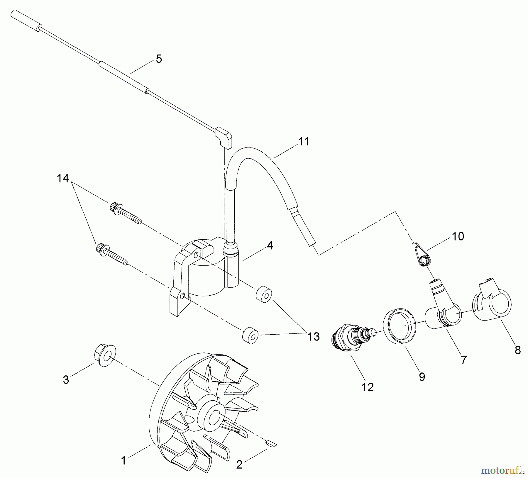 Shindaiwa Kantenschneider LE261 - Shindaiwa Hand Held Edger Ignition Coil/Flywheel