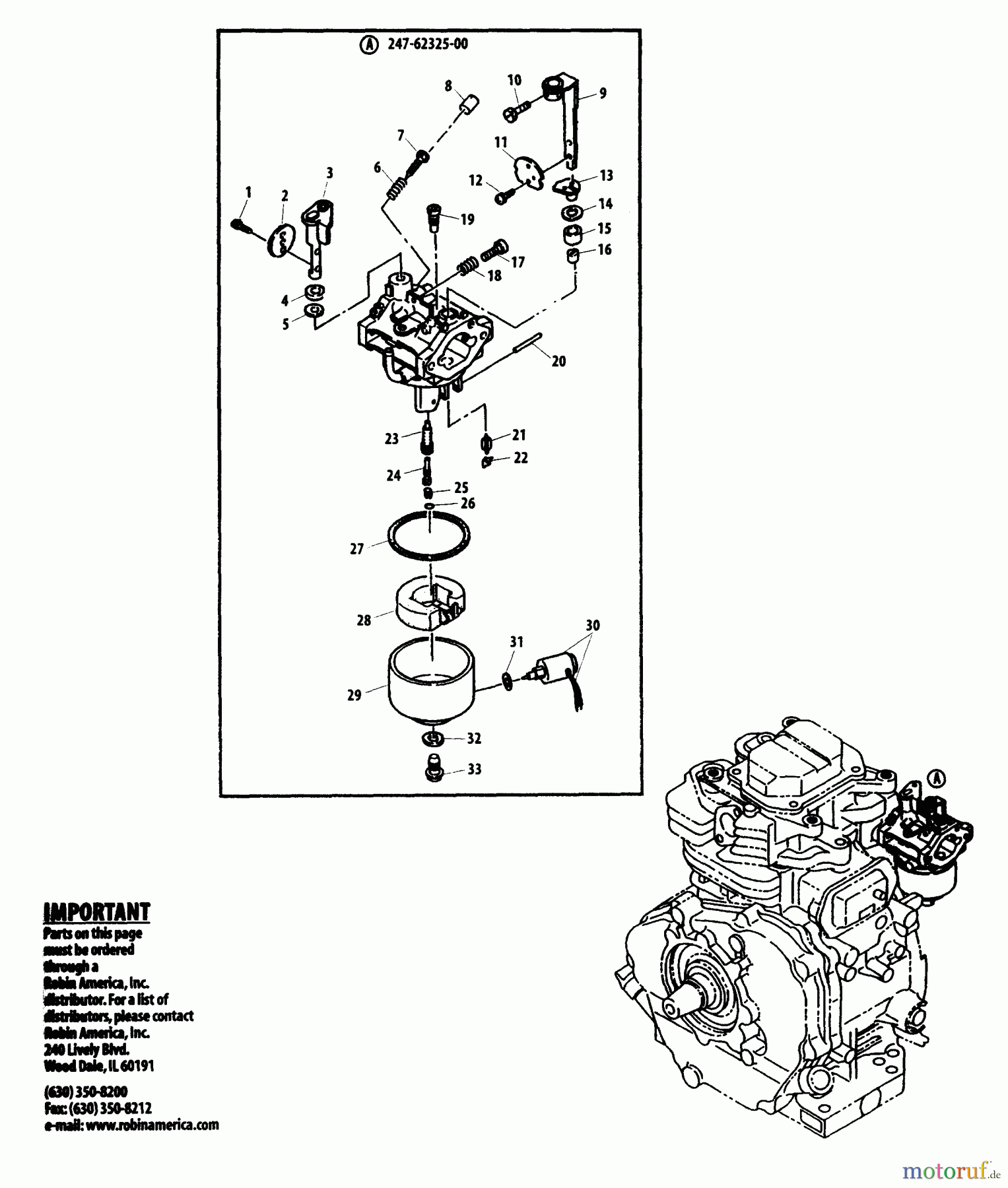  Shindaiwa Stromerzeuger EGR6000E - Shindaiwa Generator Carburetor