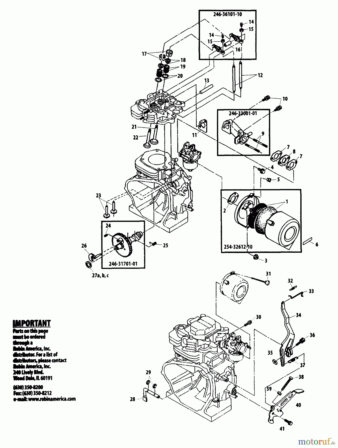Shindaiwa Stromerzeuger EGR6000E - Shindaiwa Generator Exhaust, Governor, Intake