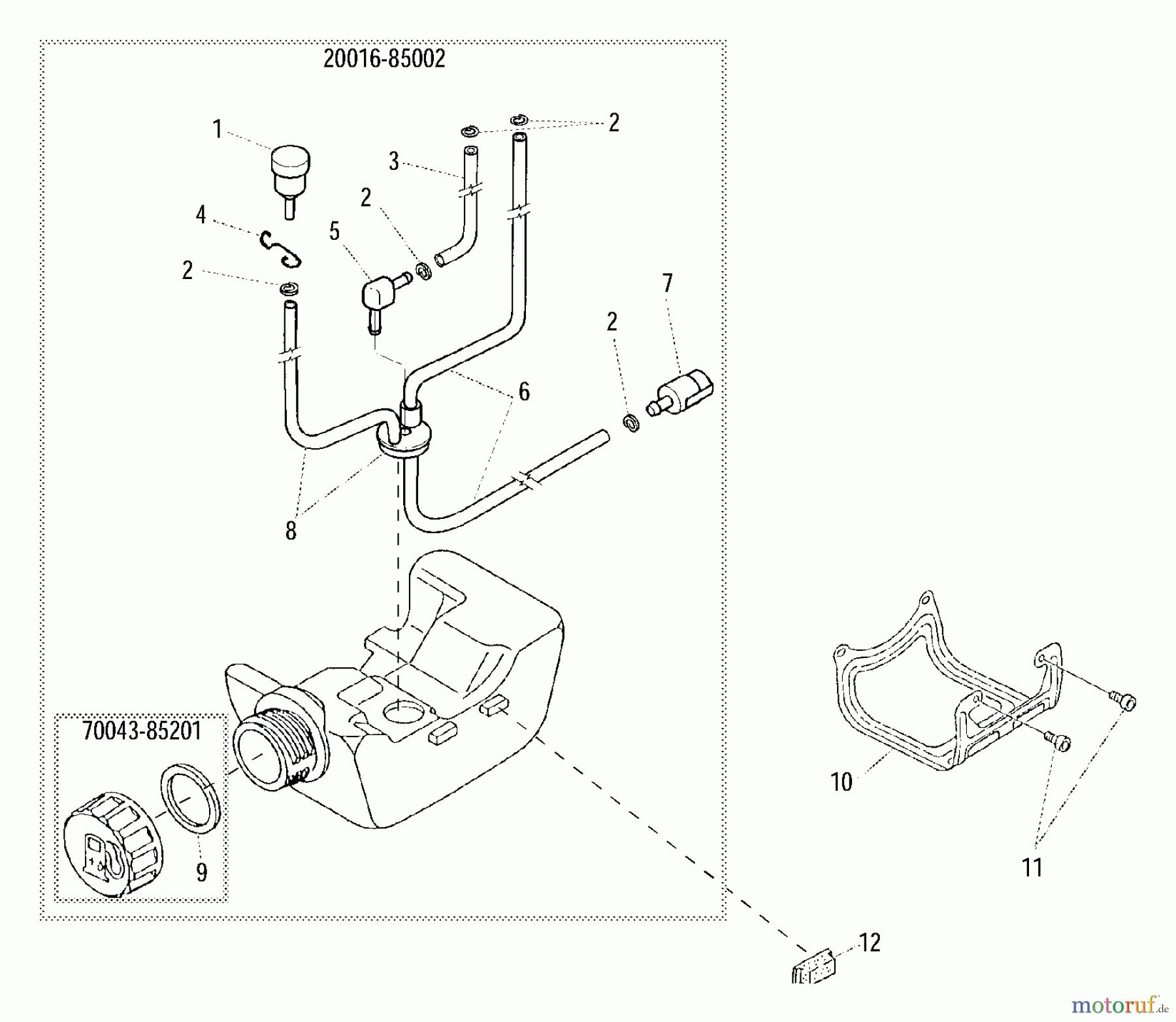 Shindaiwa Heckenscheren AH230 - Shindaiwa Articulating Hedge Trimmer Fuel Tank