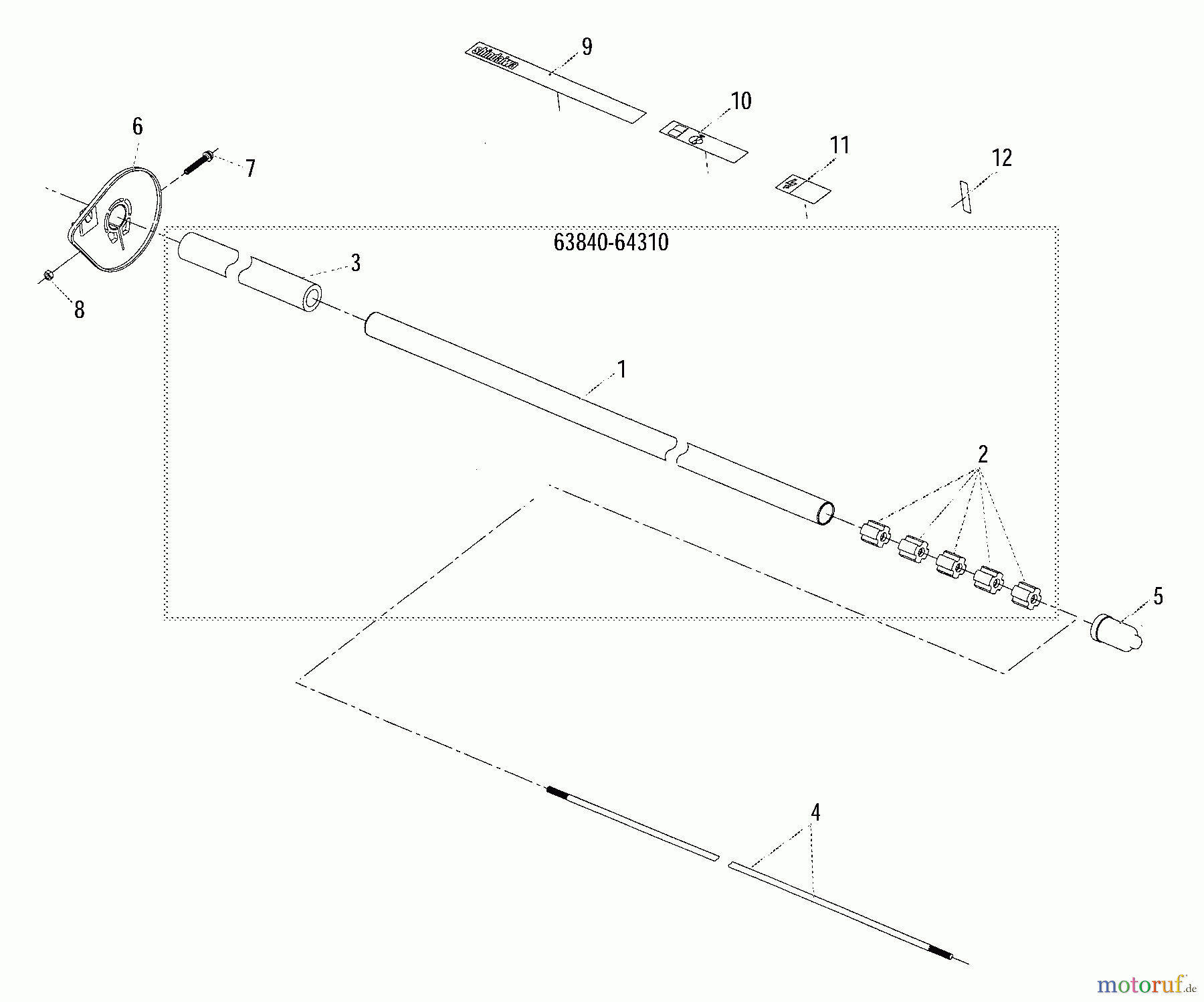 Shindaiwa Heckenscheren AH230 - Shindaiwa Articulating Hedge Trimmer Outer Tube