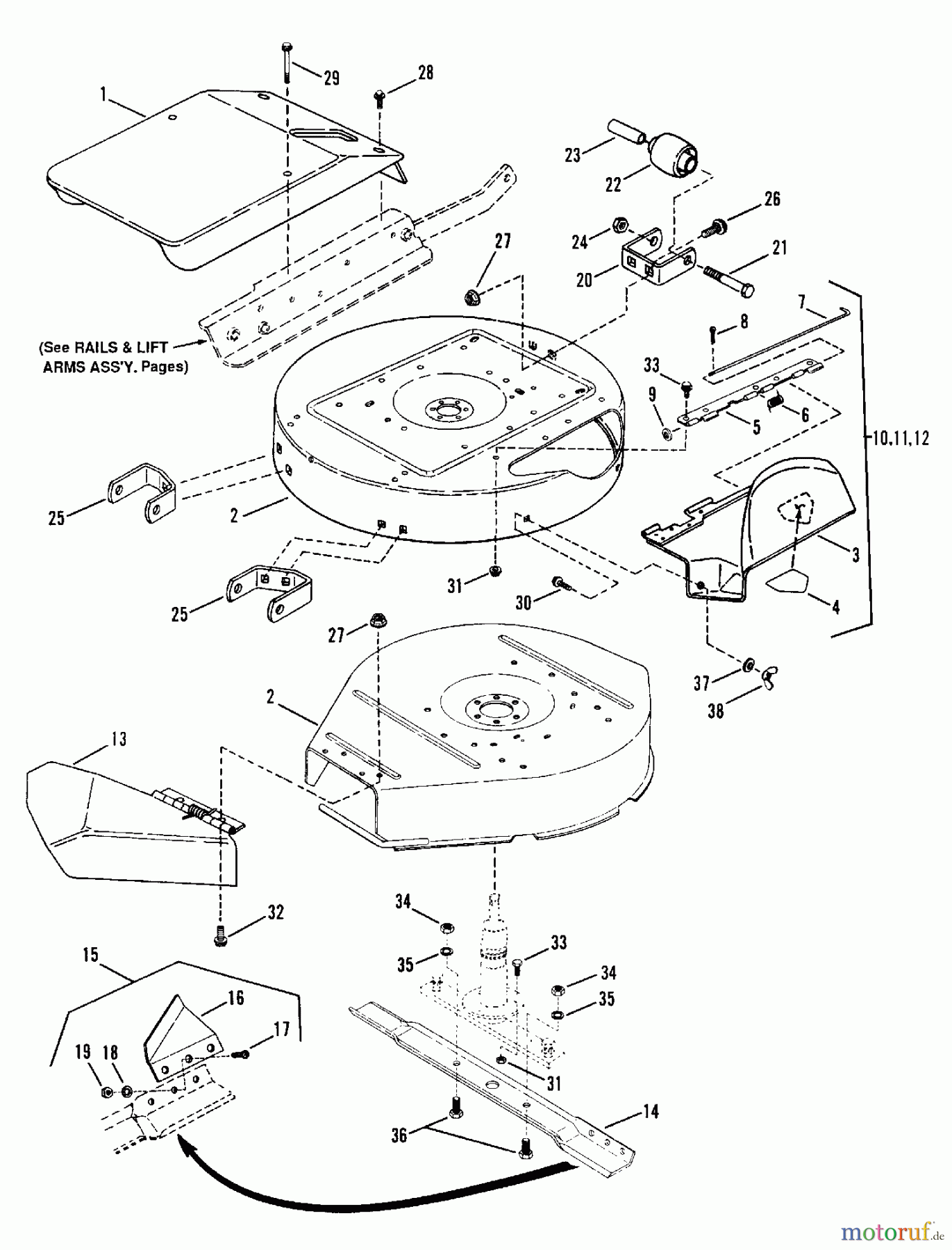 Snapper Zubehör. Rasenmäher 7060947 - Snapper Bag N-Wagon, 30 Bushel 25657B 25