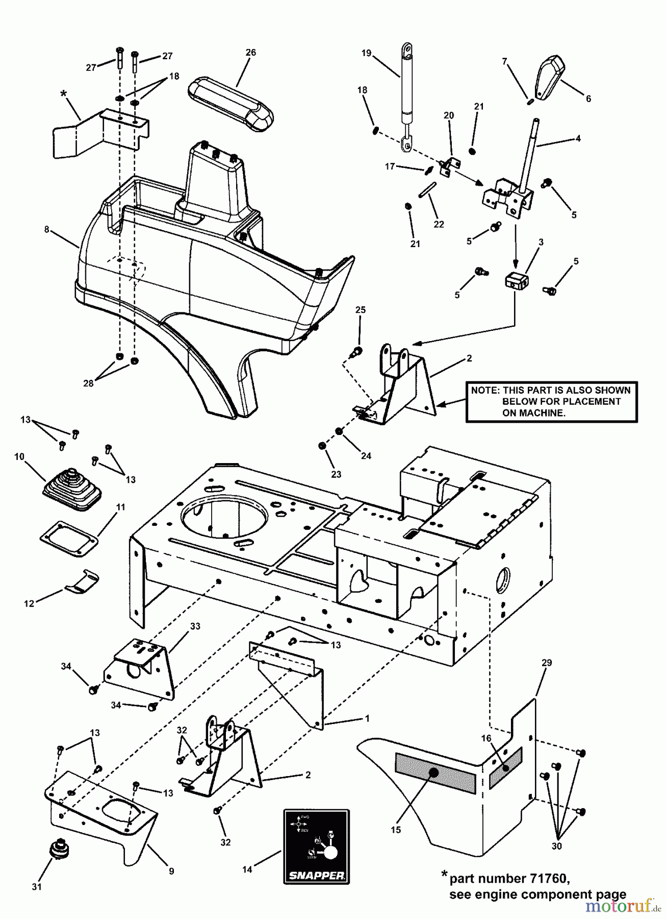 Snapper Zubehör. Rasenmäher 7060947 - Snapper Bag N-Wagon, 30 Bushel YZ16385BVE (84945) 38