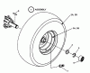 Snapper YZ18336BVE (85693) - 33" Zero-Turn Mower, 18 HP, ZTR Scrambler, Series 6 Ersatzteile WHEELS- REAR