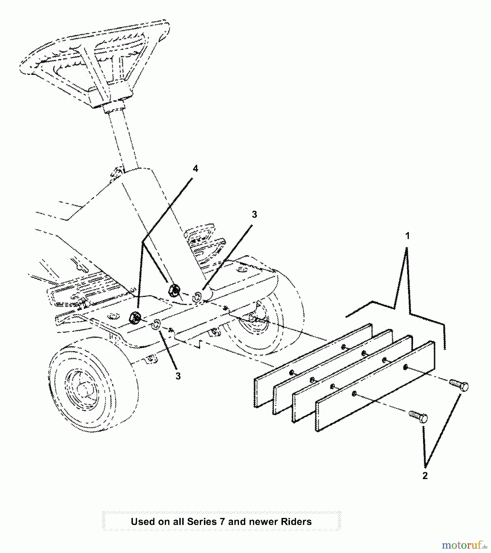 Snapper Zubehör. Rasenmäher 7061190 - Snapper Front Weight Kit, Rear-Engine Rider Series 7 & Newer Front Weight