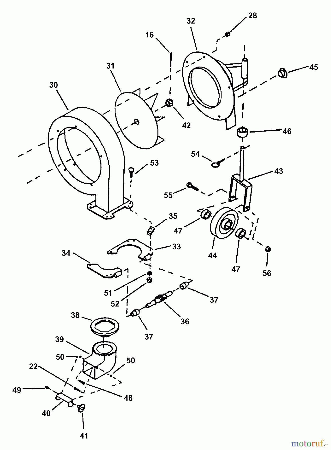 Snapper Zubehör. Rasenmäher 7063006 - Snapper Debris Blower Kit (RAD) PRO Debris Blower (Part 2)