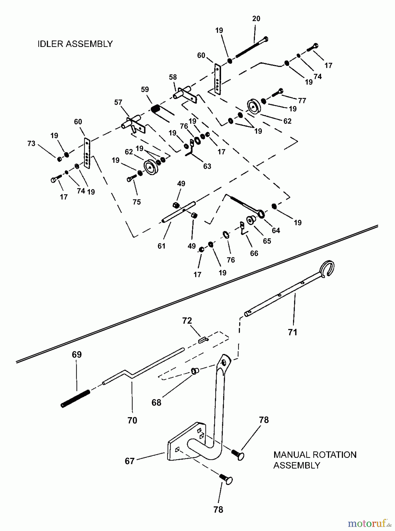 Snapper Zubehör. Rasenmäher 7063006 - Snapper Debris Blower Kit (RAD) PRO Debris Blower (Part 3)