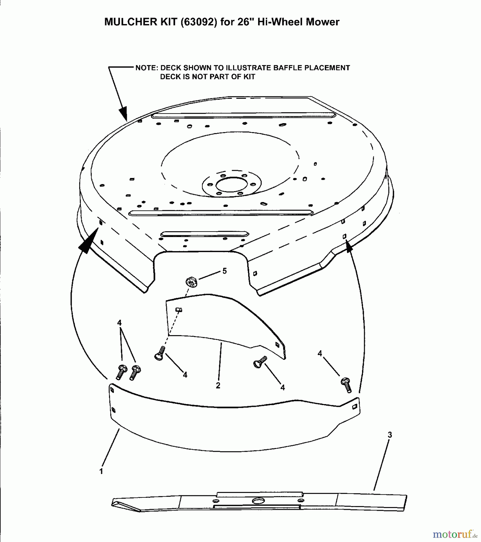 Snapper Zubehör. Rasenmäher 7063092 - Snapper High-Wheel Walk-Behind Mulching Kit High-Wheel Walk-Behind Mulching Kit
