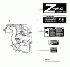 Snapper 7063375 - Twin Bag Catcher, 48" Z-VAC CZT/VZT Ersatzteile Z-Vac CZT/HZT Decal Group