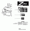 Snapper 7600026 - Large Clamshell Grass Catcher, 48" NZM Ersatzteile DECAL GROUP