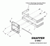 Snapper 7600027 - Large Clamshell Grass Catcher, 52" NZM Ersatzteile CLAMSHELL CATCHER MOUNT GROUP