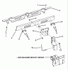 Snapper 7600070 - 46" & 52" Triple Bag Grass Catcher Ersatzteile COVER ASSEMBLY SUPPORT