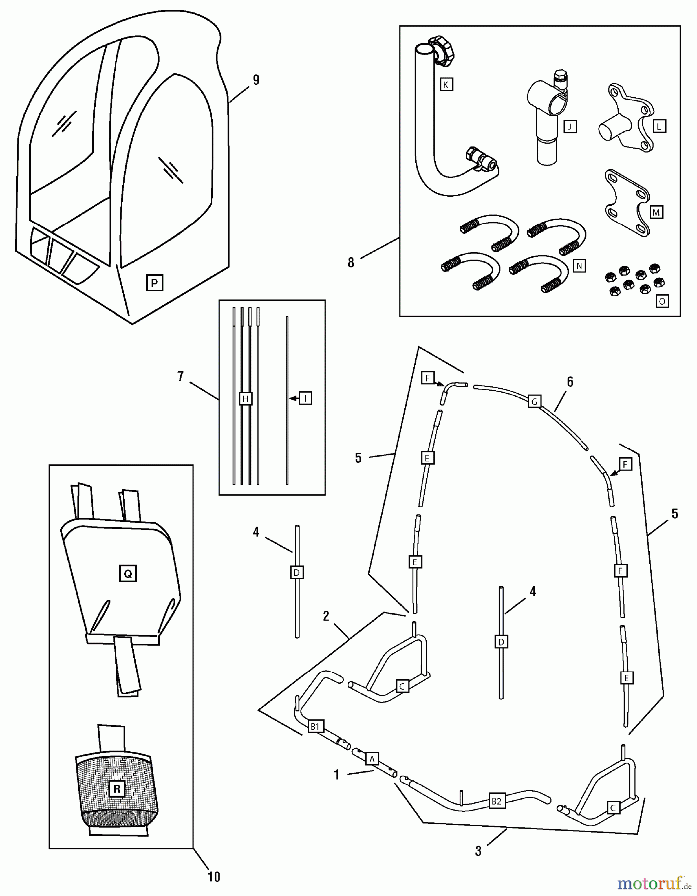Snapper Zubehör, Schnee 1687455 - Snapper Snowthrower Cab, Deluxe Snow Cab Group