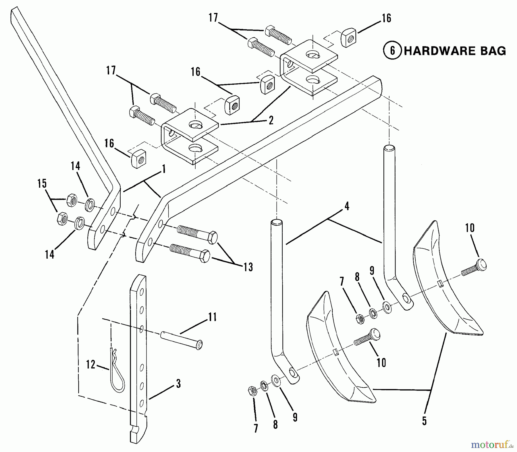 Snapper Zubehör, Fräsen und Kultivierer 7060266 - Snapper Wishbone Harrow Kit Wishbone Harrow Kit #60266