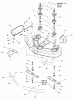 Snapper LT2044 (2690442) - 44" Lawn Tractor, 20 HP, Hydro Drive RMO, Tractor LT200 Series Ersatzteile 44" Mower Deck - Housing, Arbors & Blades Group