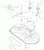 Snapper LT23420 (2690808) - 42" Lawn Tractor, 23HP, LT125 Series Ersatzteile 42" Mower Deck - Belt, Idler Arm & Hitch Group