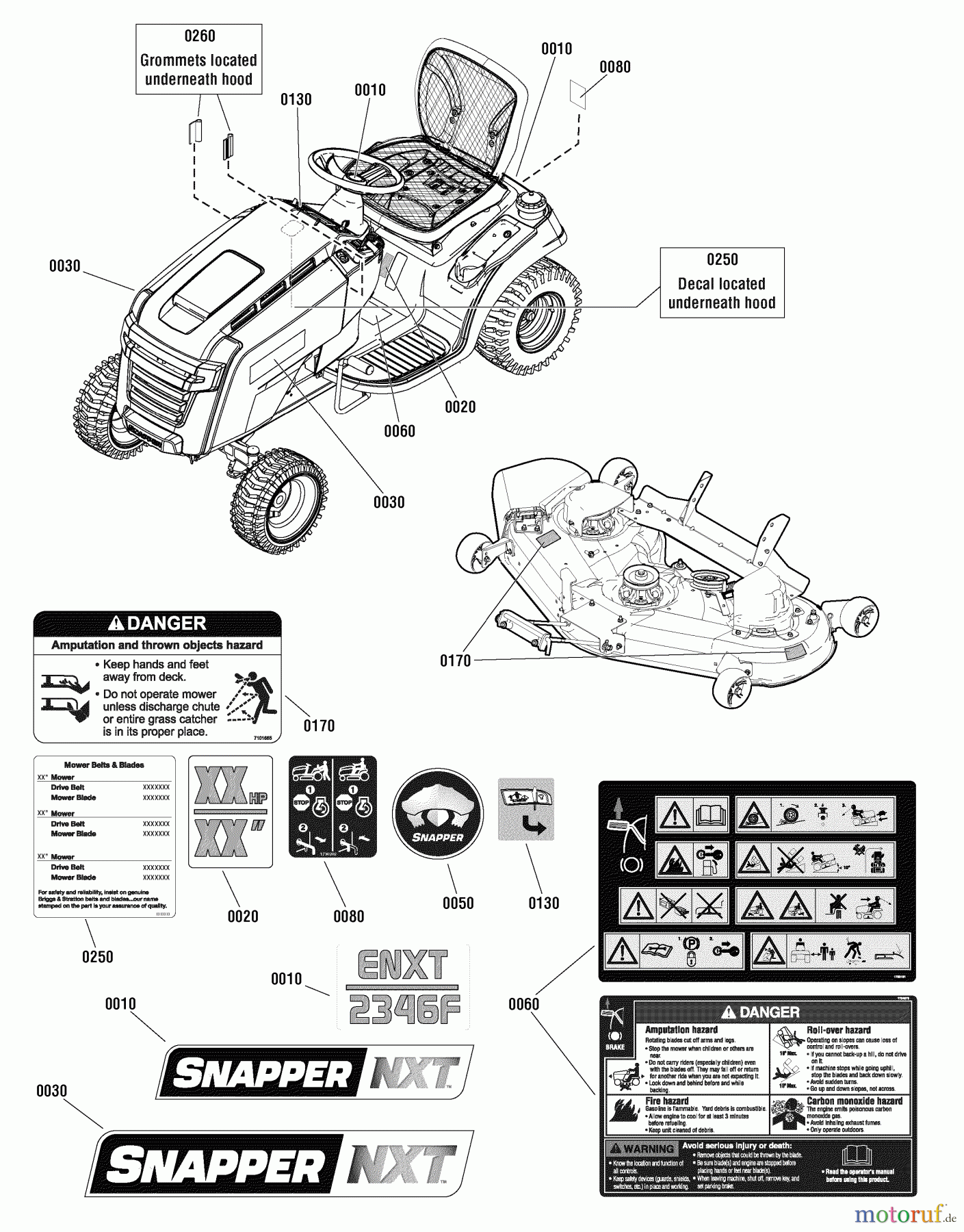 Snapper Mähdecks 1695773 - Snapper 46