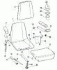 Snapper ZF2100DKU (84342) - 21 HP Zero-Turn Mower, Kubota, Out Front, Z-Rider Series 0 Ersatzteile Seat Assembly (P/N 5-4117)