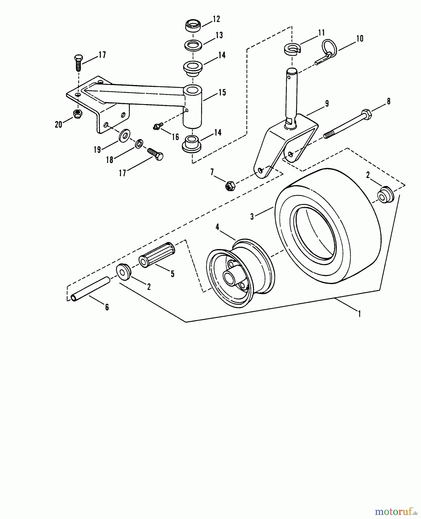 Snapper Rasenmäher für Großflächen PP71604BV - Snapper Wide-Area Walk-Behind Mower, 16 HP, Gear Drive, Pistol Grip, Series 4 Caster, Wheel & Tire Assembly