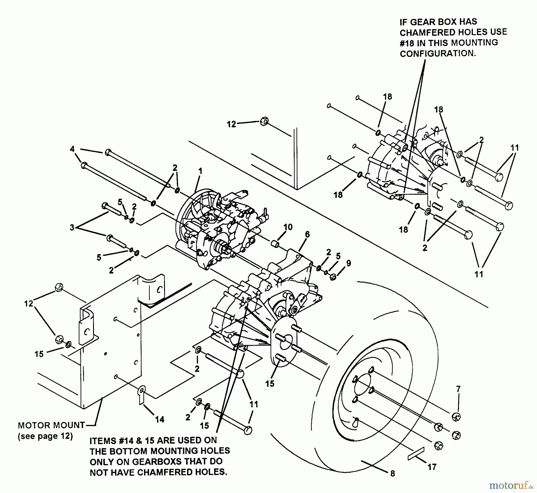 Snapper Nullwendekreismäher, Zero-Turn Z1404K (80722) - Snapper 14 HP Zero-Turn Mower, Hydro Drive, ZTR Series 4 Hydrostat/Gearbox Assembly