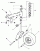 Snapper ZF7301M - 73" Out Front Mower Deck, Series 0 Ersatzteile Rear Caster Assembly
