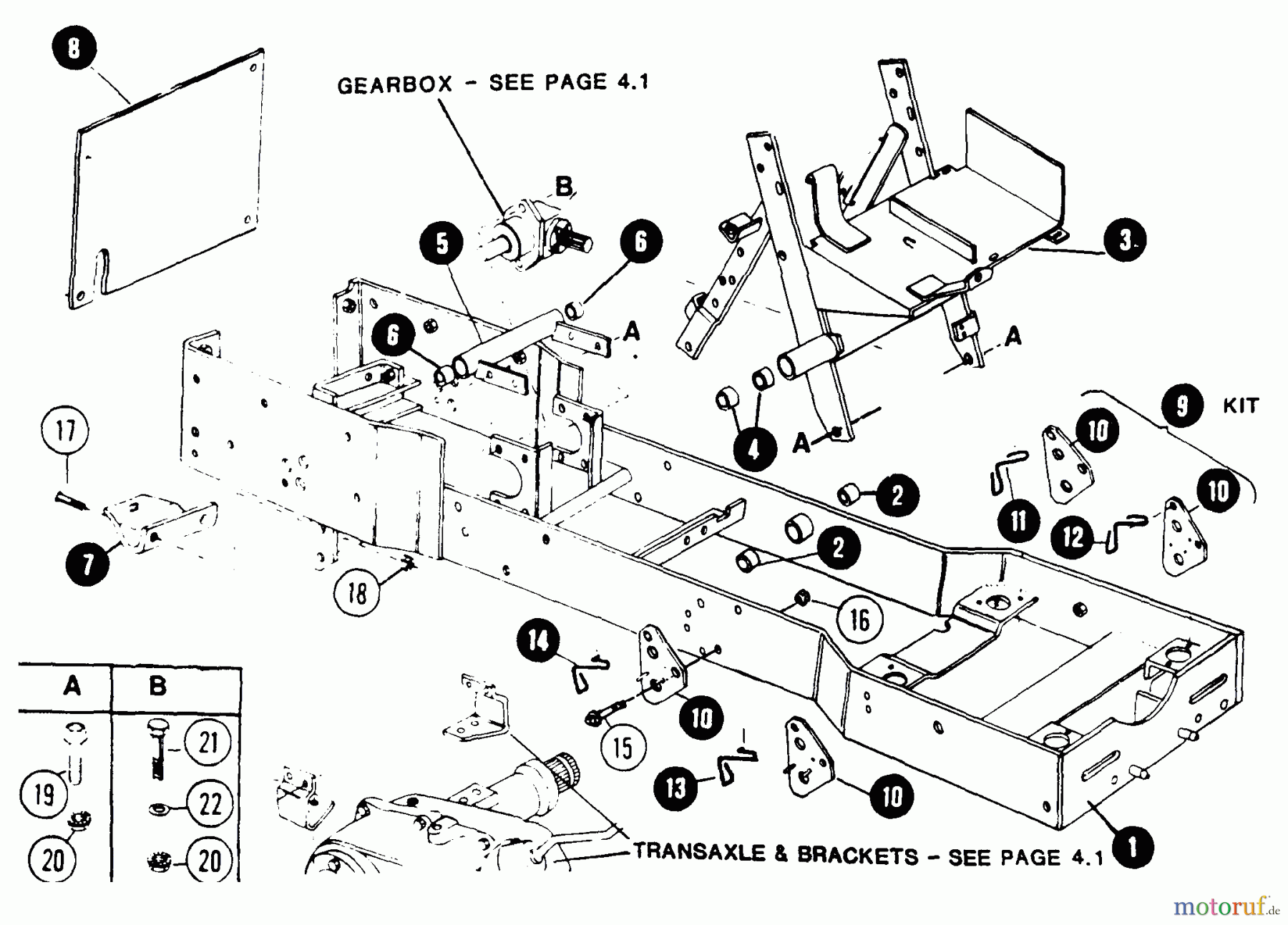Snapper Rasen- und Gartentraktoren 1600 (80024) - Snapper 16 HP Garden Tractor, Gear Drive, MF Series Frame, Drawbar