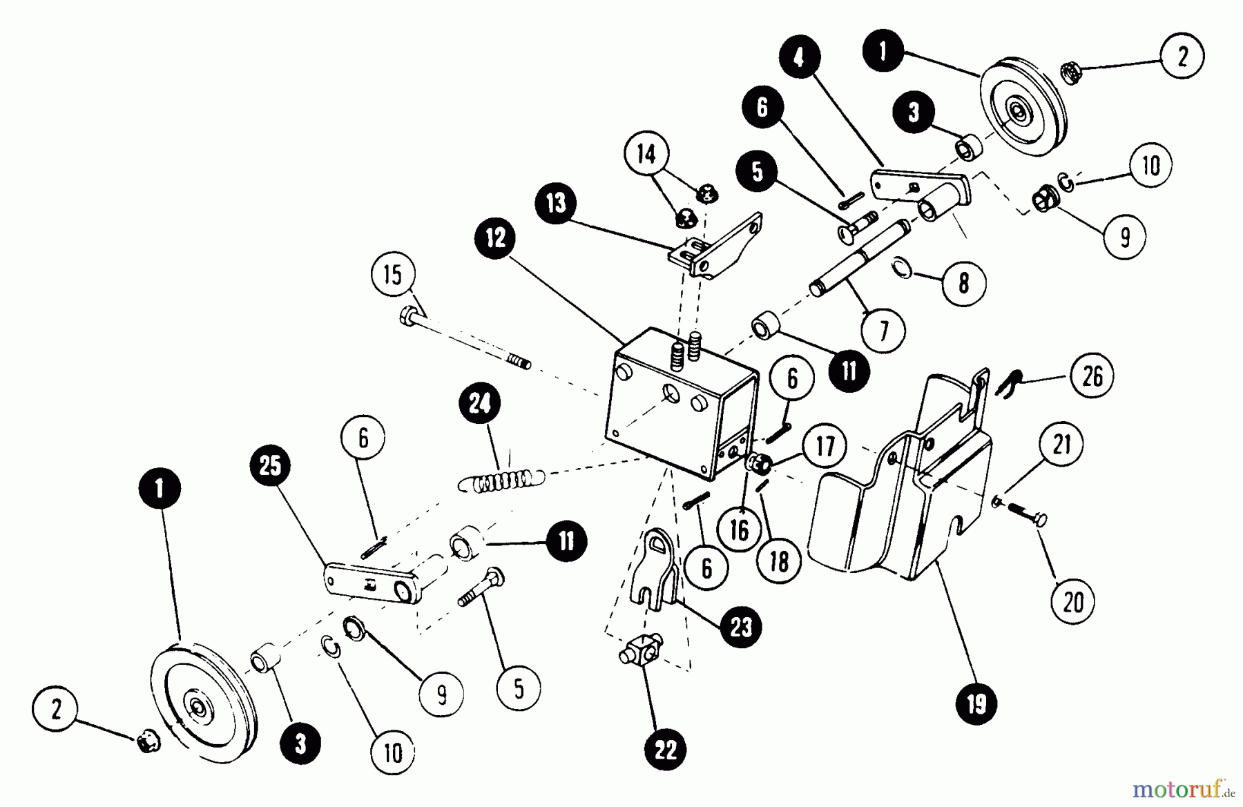 Snapper Rasen- und Gartentraktoren 1600 (80024) - Snapper 16 HP Garden Tractor, Gear Drive, MF Series Implement (Mule) Drive - Accessory
