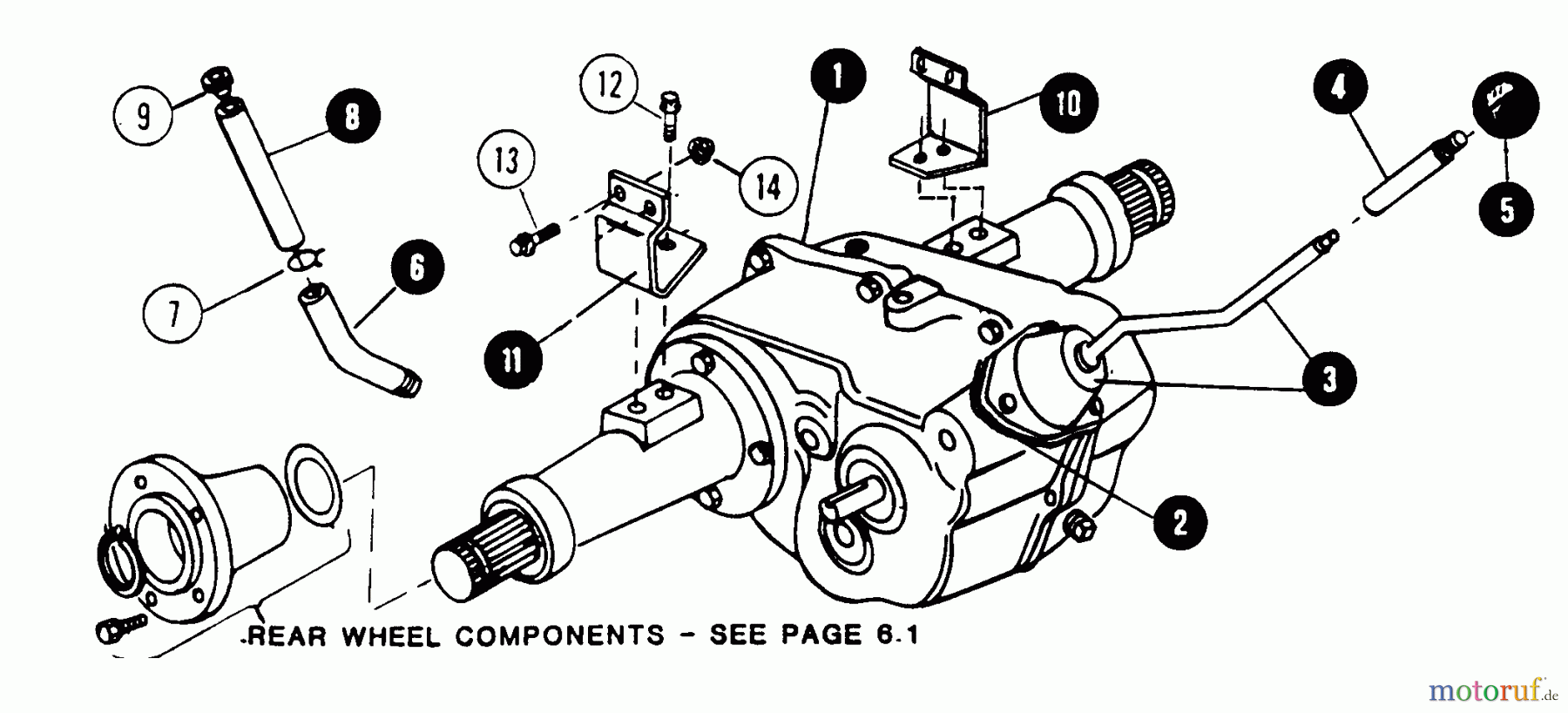 Snapper Rasen- und Gartentraktoren 1600 (80024) - Snapper 16 HP Garden Tractor, Gear Drive, MF Series Transaxle